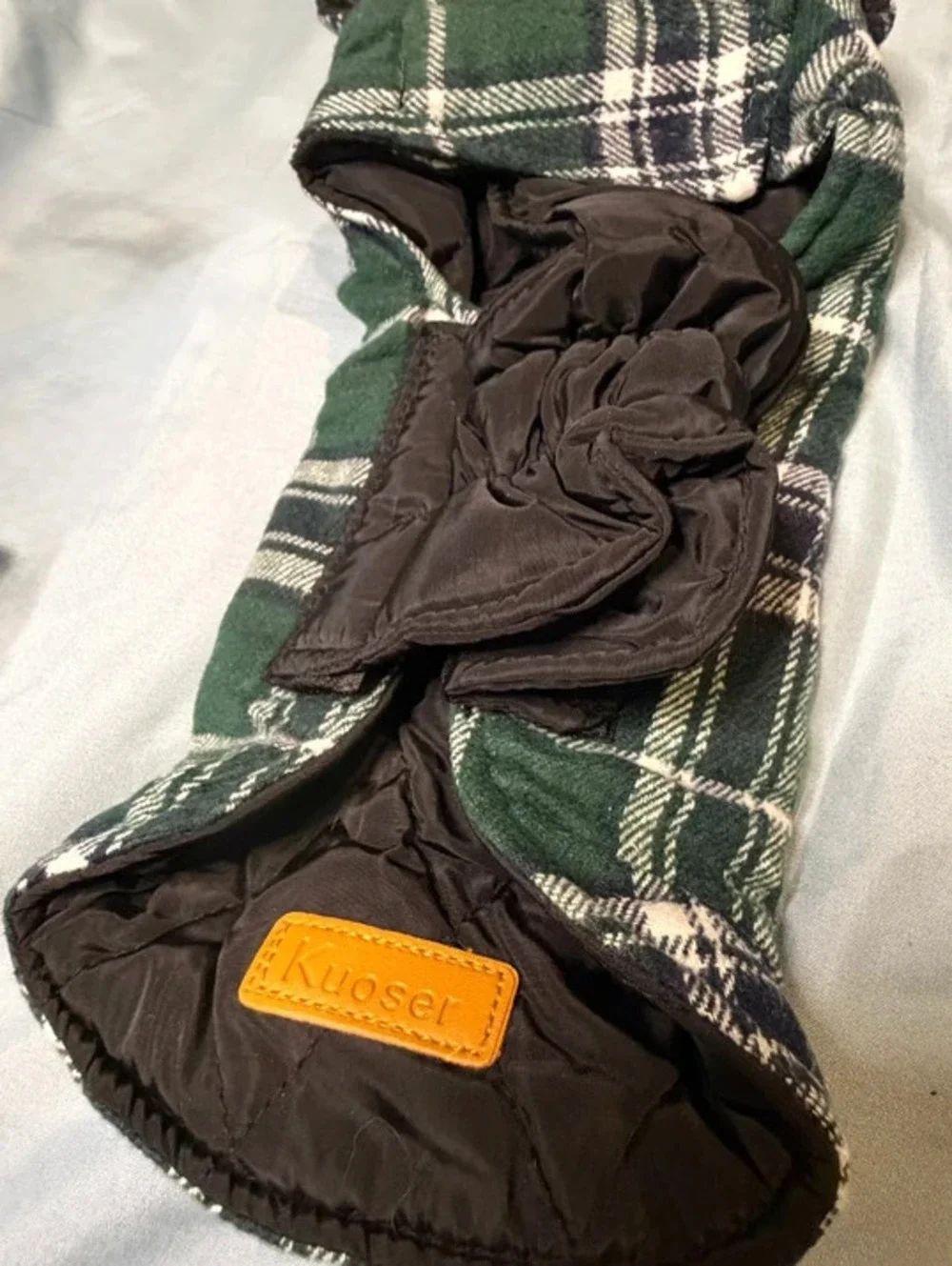 New with Tags Kuoser Reversible Plaid Dog Coat Vest - Size XS
